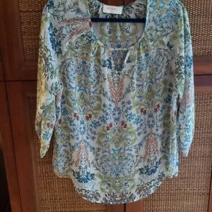 Beautiful floral print tunic top